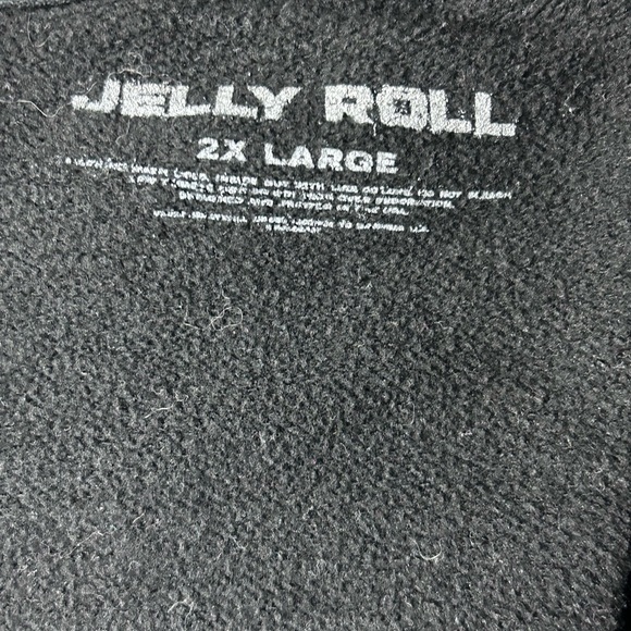 Jelly Roll Even Angels Cry Black Full Zip Hoodie Mens 2X - Picture 6 of 7